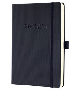 Weekagenda Conceptum A5 25/26 18maands (NL/FR/EN/DU) zwart Hardcover