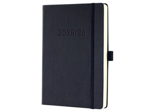 Weekagenda Conceptum A5 25/26 18maands (NL/FR/EN/DU) zwart  Hardcover