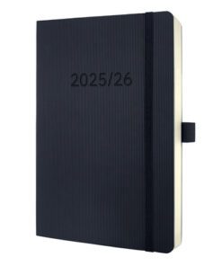 Weekagenda Conceptum A5 25/26 18maands (NL/FR/EN/DU) zwart  Softcover