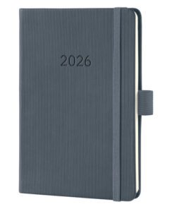 Weekagenda Conceptum A6 2026 (NL/FR/EN/DU) dark Grey Hardcover