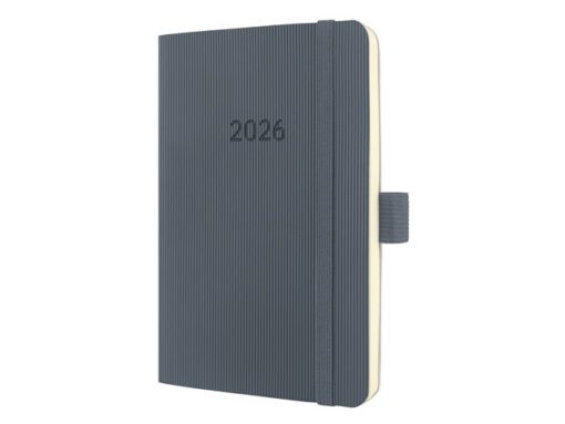 Weekagenda Conceptum A6 2026 (NL/FR/EN/DU) dark grey softcover