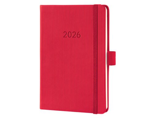 Weekagenda Conceptum A6 2026 (NL/FR/EN/DU) red Hardcover