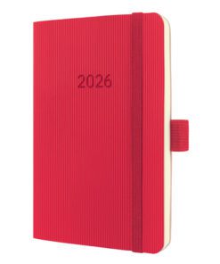 Weekagenda Conceptum A6 2026 (NL/FR/EN/DU) red Softcover