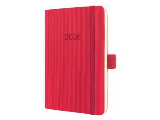 Weekagenda Conceptum A6 2026 (NL/FR/EN/DU) red Softcover