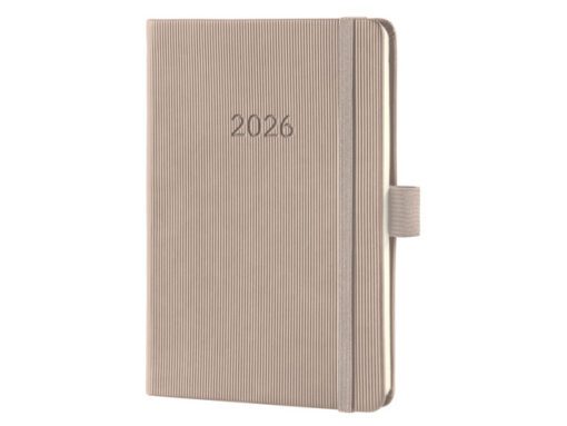 Weekagenda Conceptum A6 2026 (NL/FR/EN/DU) taupe Hardcover