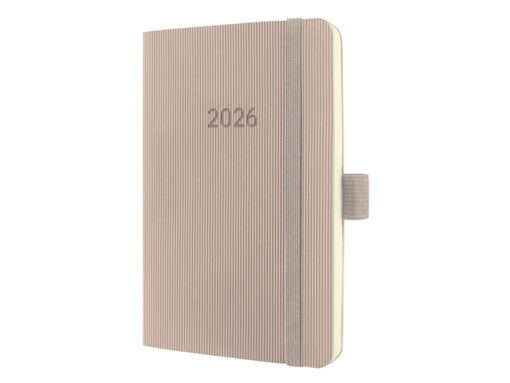 Weekagenda Conceptum A6 2026 (NL/FR/EN/DU) taupe Softcover