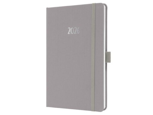 Weekagenda Feel A5 2026 (NL/FR/EN/DU) Pearl Grey Hardcover