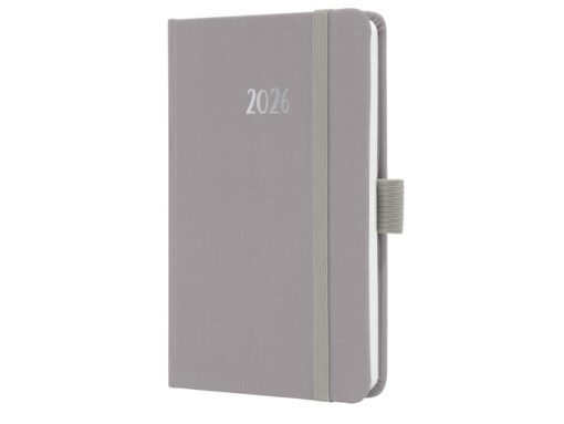 Weekagenda Feel A6 2026 (NL/FR/EN/DU) Pearl Grey Hardcover