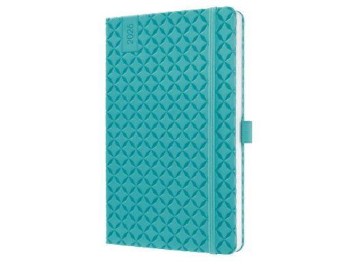 Weekagenda Flair A5 2026 (NL/FR/EN/DU) Aqua Green Hardcover