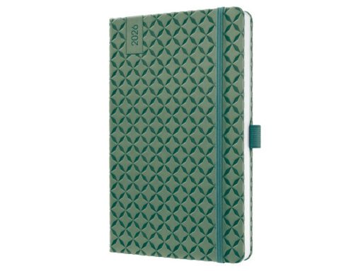Weekagenda Flair A5 2026 (NL/FR/EN/DU) Natural Green Hardcover