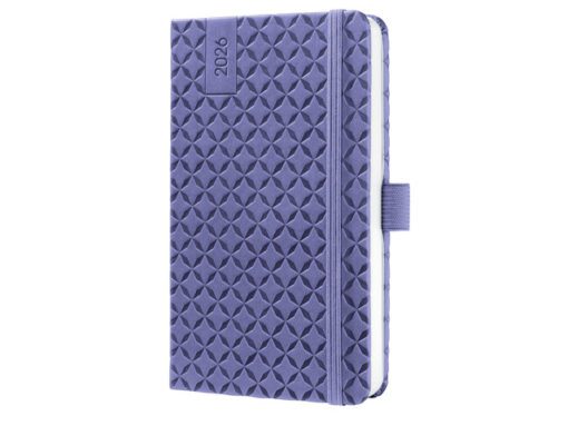 Weekagenda Flair A6 2026 (NL/FR/EN/DU) Dark Purple Hardcover