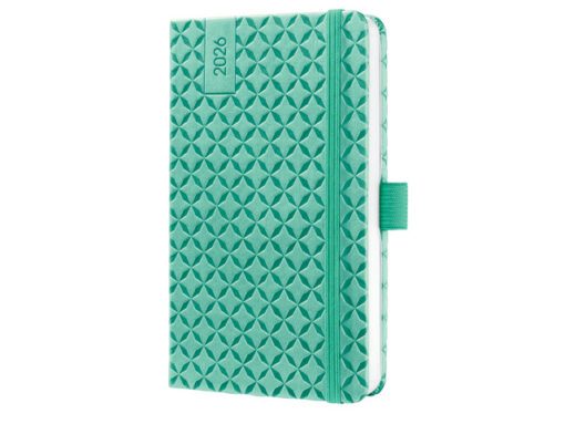 Weekagenda Flair A6 2026 (NL/FR/EN/DU) Mint Green Hardcover