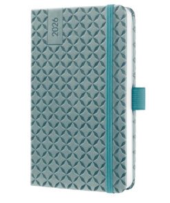 Weekagenda Flair A6 2026 (NL/FR/EN/DU) Ocean Blue Hardcover
