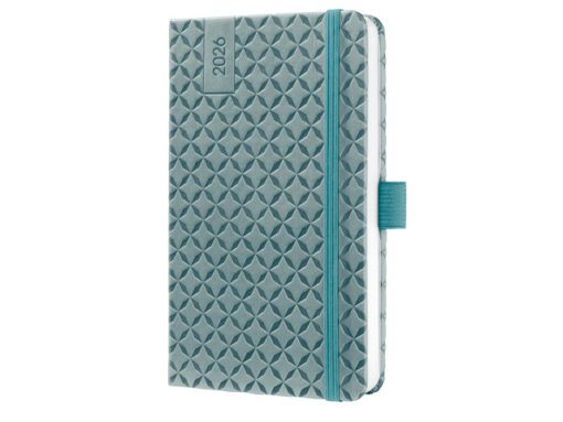 Weekagenda Flair A6 2026 (NL/FR/EN/DU) Ocean Blue Hardcover