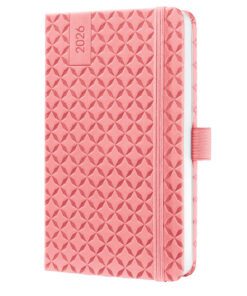 Weekagenda Flair A6 2026 (NL/FR/EN/DU) Rose Pink Hardcover