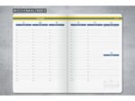 Weekagenda Linecape A5 2026 blauw HC (DE) 2 pagina's = 1    week