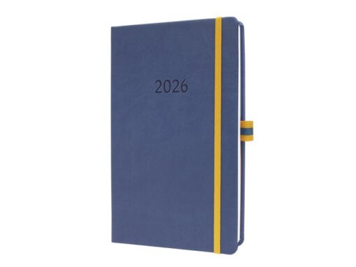 Weekagenda Linecape A5 2026 blauw HC (DE) 2 pagina's = 1    week