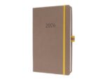 Weekagenda Linescape A5 2026 (EN) bruin Hardcover verticale indeling