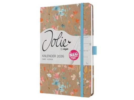 Weekagenda Pure A5 2026 (NL/FR/EN/DU) Blue Floral Serenity Hardcover