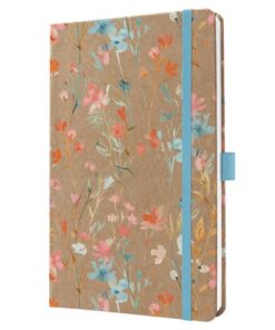 Weekagenda Pure A5 2026 (NL/FR/EN/DU) Blue Floral Serenity Hardcover