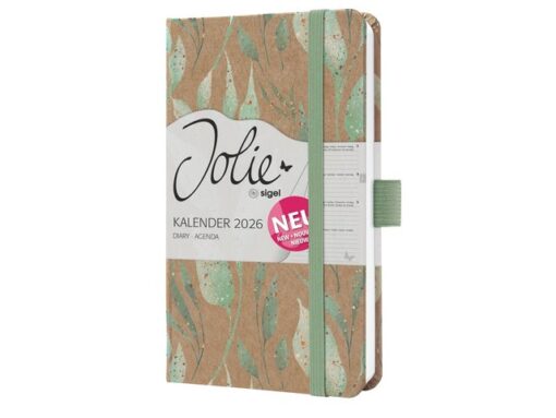 Weekagenda Pure A6 2026 (NL/FR/EN/DU) Sparkle Leaves        Hardcover