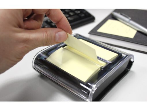 dispenser Info Notes zwart, voor "Z" 75x75mm