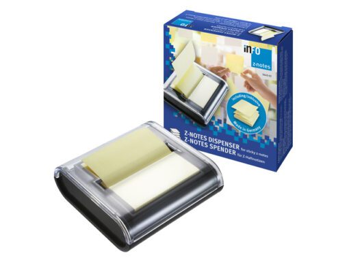dispenser Info Notes zwart, voor "Z" 75x75mm