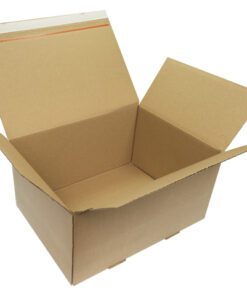 Autolockdoos Raadhuis B-golf 310x230x160mm bruin krimp 5    stuks