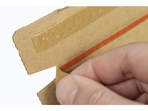 Autolockdoos Raadhuis B-golf 400x260x250mm bruin krimp 5    stuks