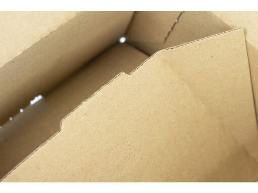 Autolockdoos Raadhuis B-golf 400x260x250mm bruin krimp 5    stuks