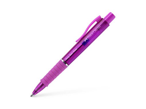 Balpen Faber-Castell Polyball View Electric Fuchsia