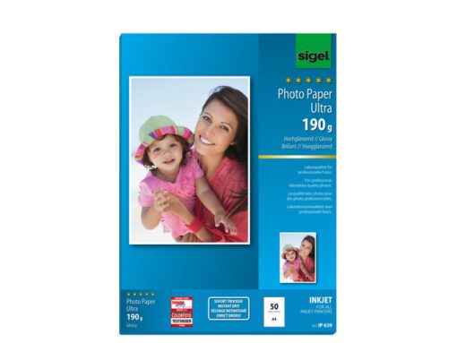 Inkjet Ultra fotopapier Sigel A4 190grs hoogglans 50 vel