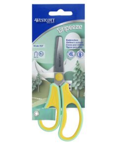 Kinderschaar Westcott Gripeeze14cm LH geel / mint