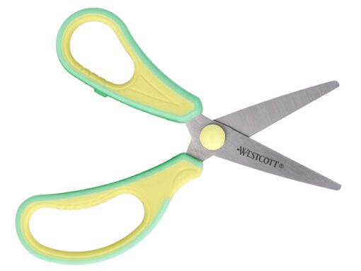 Kinderschaar Westcott Gripeeze14cm LH pastel geel / mint