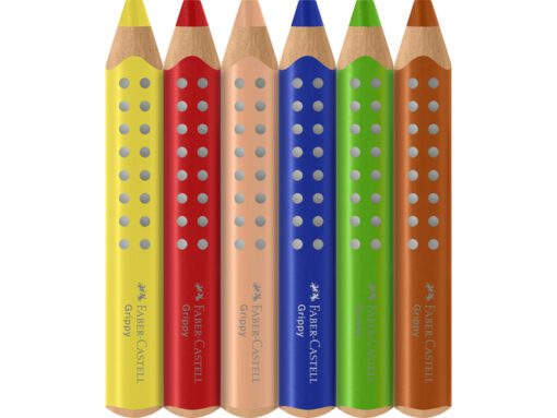 Kleurpotlood Faber-Castell Grippy XXL Jumbo etui 6 stuks