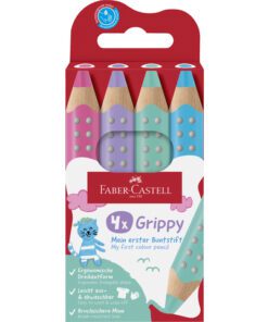 Kleurpotlood Faber-Castell Grippy XXL Jumbo kartonetui 4    stuks pastel