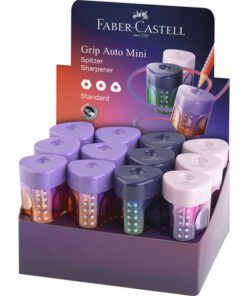 Puntenslijper Faber-Castell Grip mini Flow Edition display  24 stuks