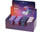 Puntenslijper Faber-Castell sleeve mini enkel Flow Edition  display 12 stuks