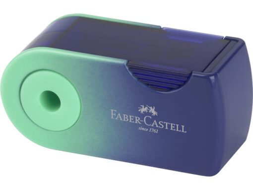 Puntenslijper Faber-Castell sleeve mini enkel Flow Edition  display 12 stuks