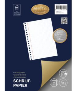 Ringbandinterieur Multo A5 17r ruit 5mm 90 grams 50 vel