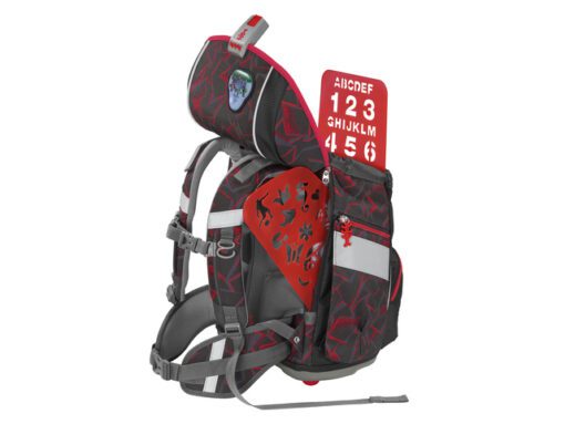 Rugzak Step by Step polyester 2IN1 set Ninja Yuma met etui  groot, etui klein,sporttas, magic mags en 2 sjablonen