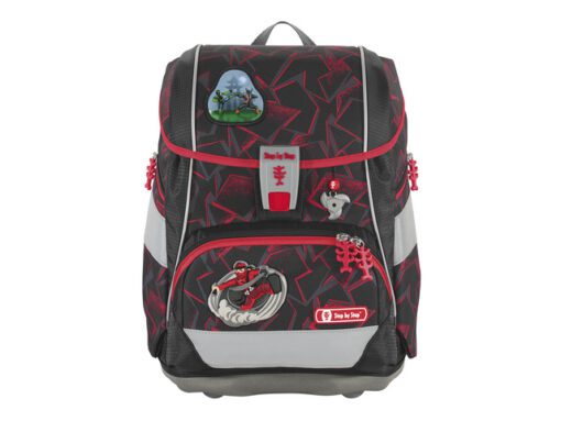 Rugzak Step by Step polyester 2IN1 set Ninja Yuma met etui  groot, etui klein,sporttas, magic mags en 2 sjablonen