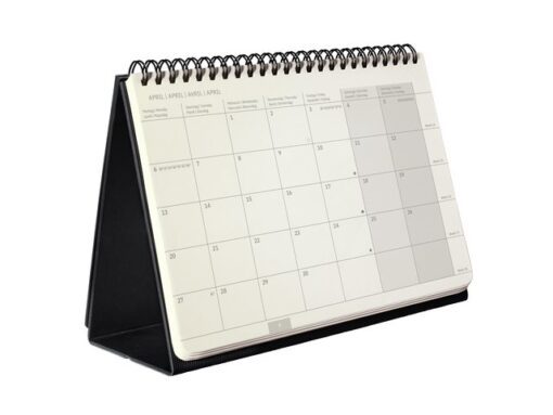 Tafelagenda Conceptum A5 2026 zwart liggend HC