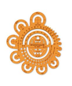 Afrondingssjabloon Standardgraph met hoek meter