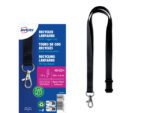 Lanyard Avery rPET zwart 440x15mm met karabijnhaak 10 stuks