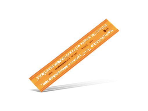 Lettersjabloon Standardgraph H-profiel middelschrift type B 5mm