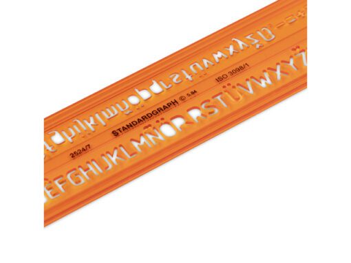 Lettersjabloon Standardgraph H-profiel middelschrift type B 7mm