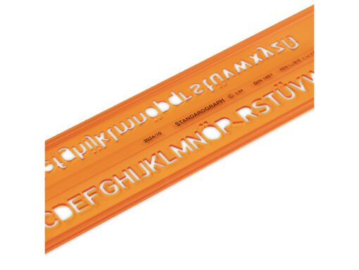 Lettersjabloon Standardgraph H-profiel vetgedrukt, recht    10mm