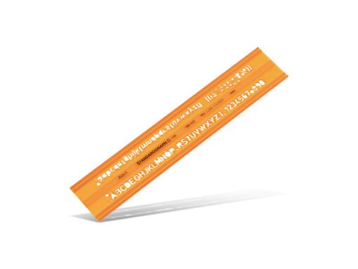 Lettersjabloon Standardgraph H-profiel vetgedrukt, recht 5mm