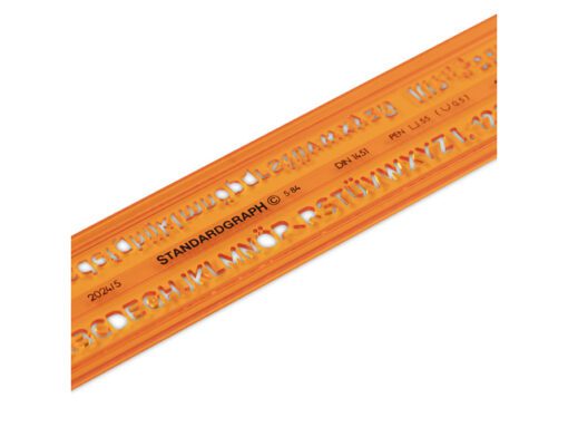 Lettersjabloon Standardgraph H-profiel vetgedrukt, recht 5mm